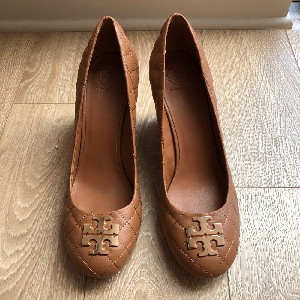 Tory Burch brown wedges size 10